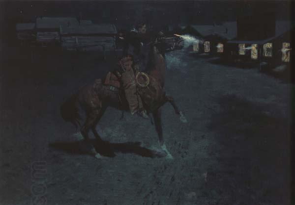 Frederic Remington An Argument with the Town Marshal (mk43) China oil painting art